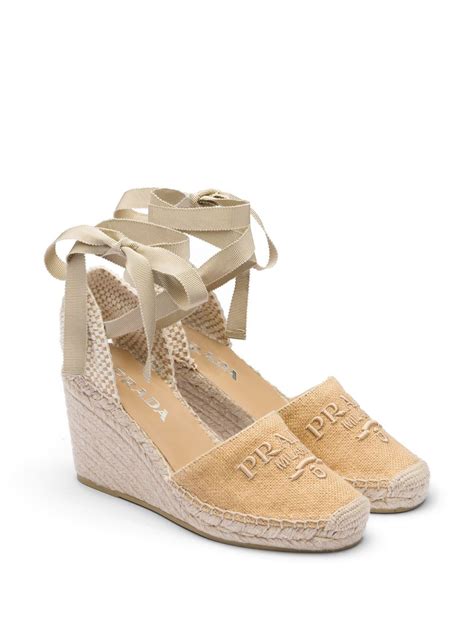 espadrille wedge sandal prada|prada wedge sandals.